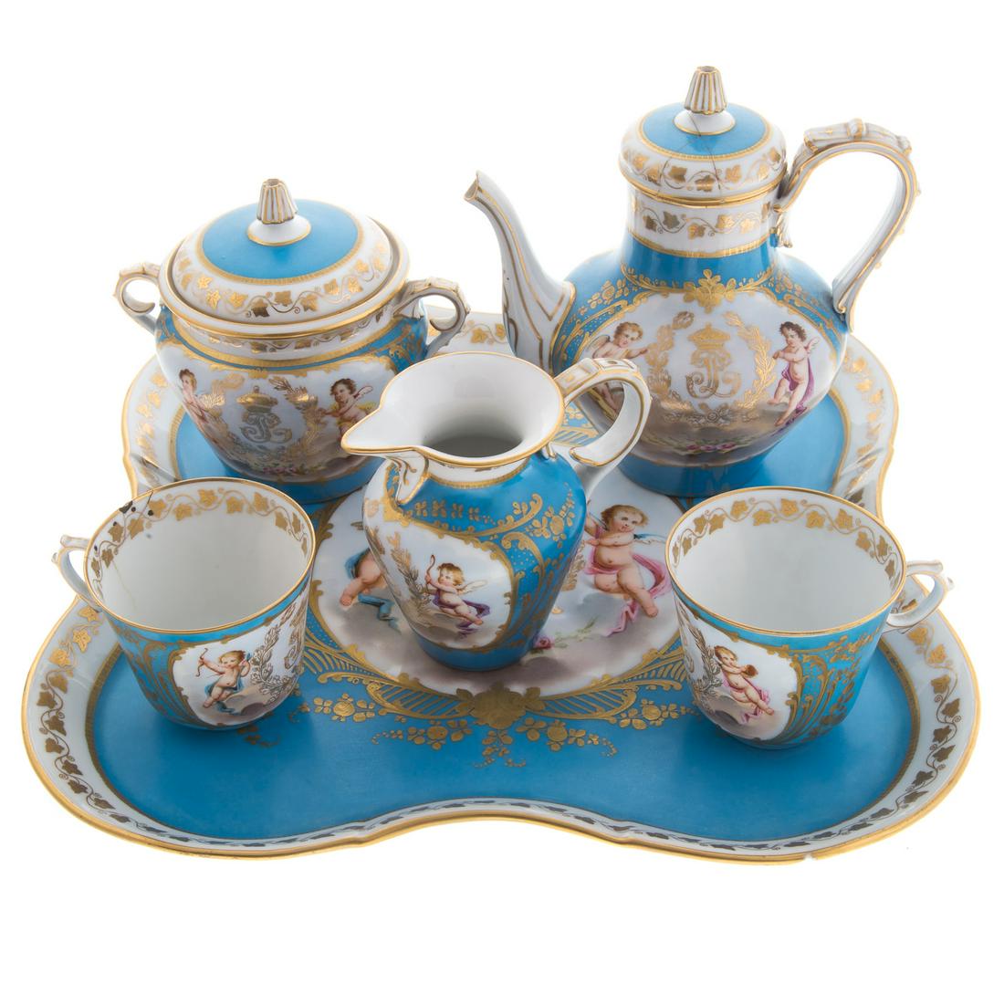 Sevres Bleu Celeste Partial Tea Set (1 of 8)
