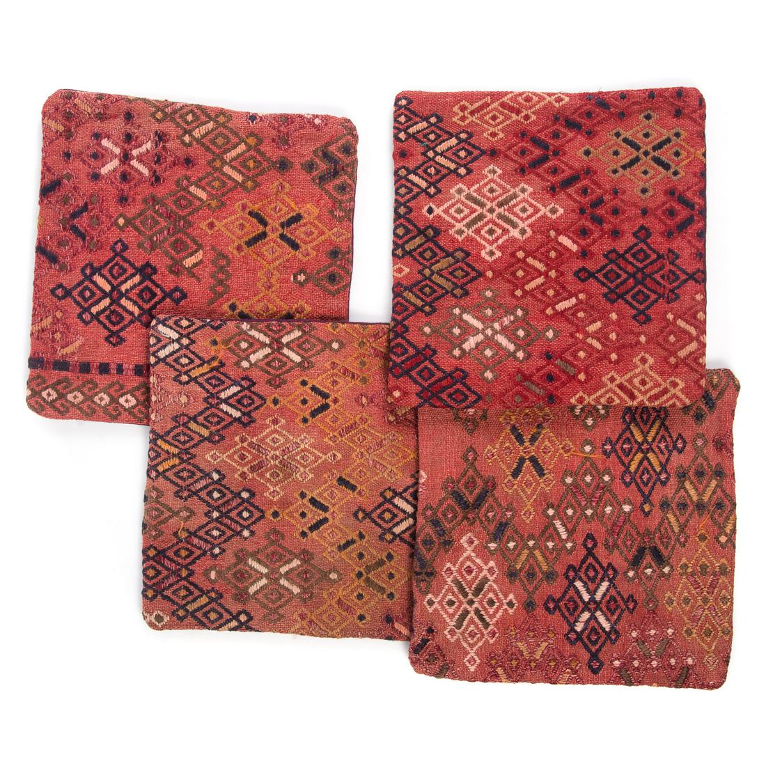 Four Similar Turkish Kilim Pillow Cases (1 of 3)