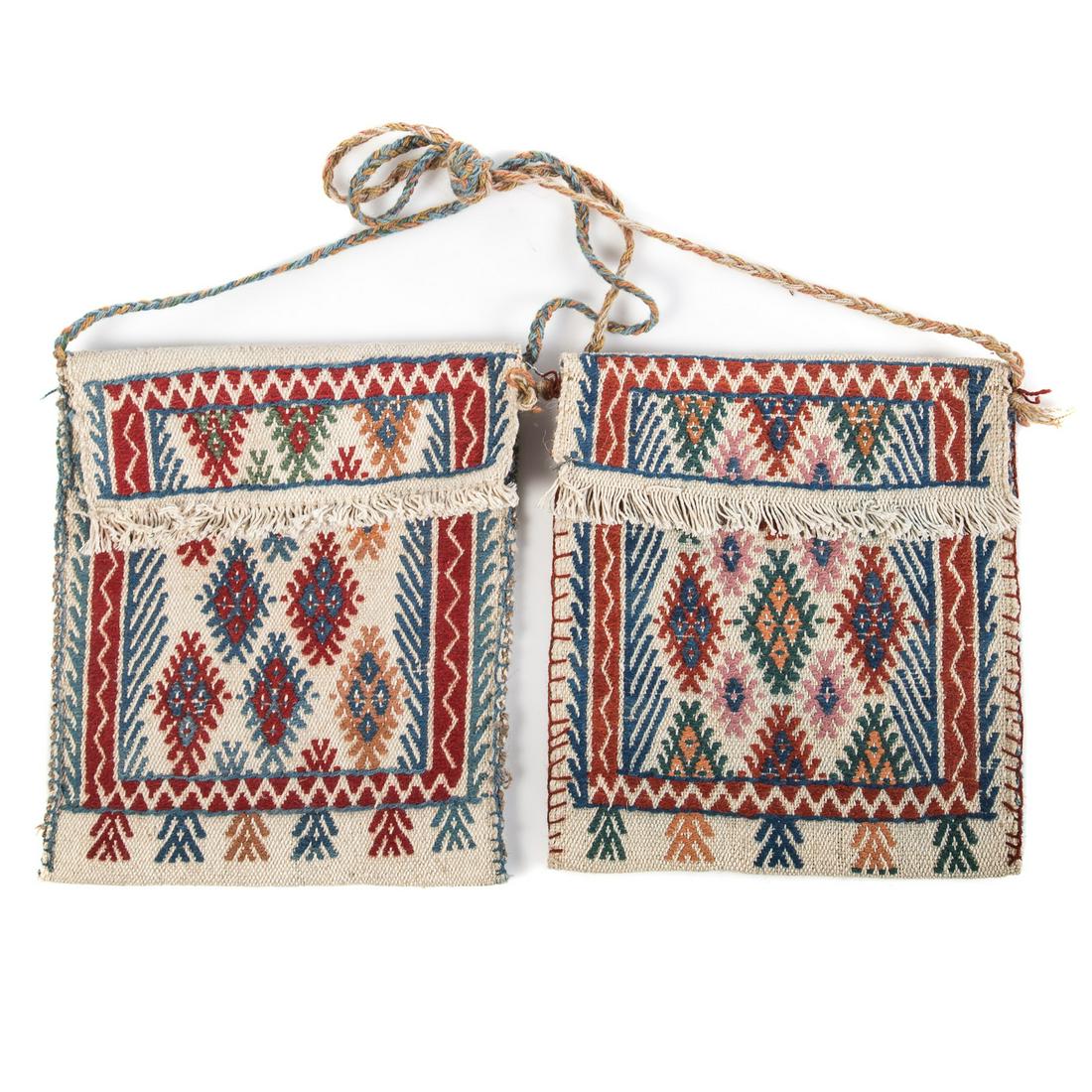 Pair of Turkish Kilim Saddlebags, 1.1 x 1.6 each (1 of 2)
