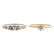 A Pair of Ladies Diamond Engagement Rings in Gold