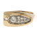 A Pave Diamond Contemporary Ring in 14K