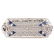 A Filigree Diamond & Sapphire Bar Pin in Platinum - 2