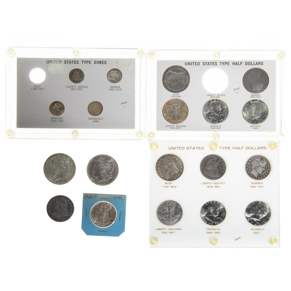 US  Half Dollar and Dime Type sets and extras (1 of 9)