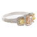 A GIA Pink & Yellow Diamond Ring in Platinum - 2