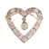 A Vintage Open Heart Diamond Pin/Pendant in 14K