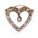 A Vintage Open Heart Diamond Pin/Pendant in 14K - 3