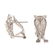 A Ladies Pair of Diamond Earrings in 18K Gold - 3