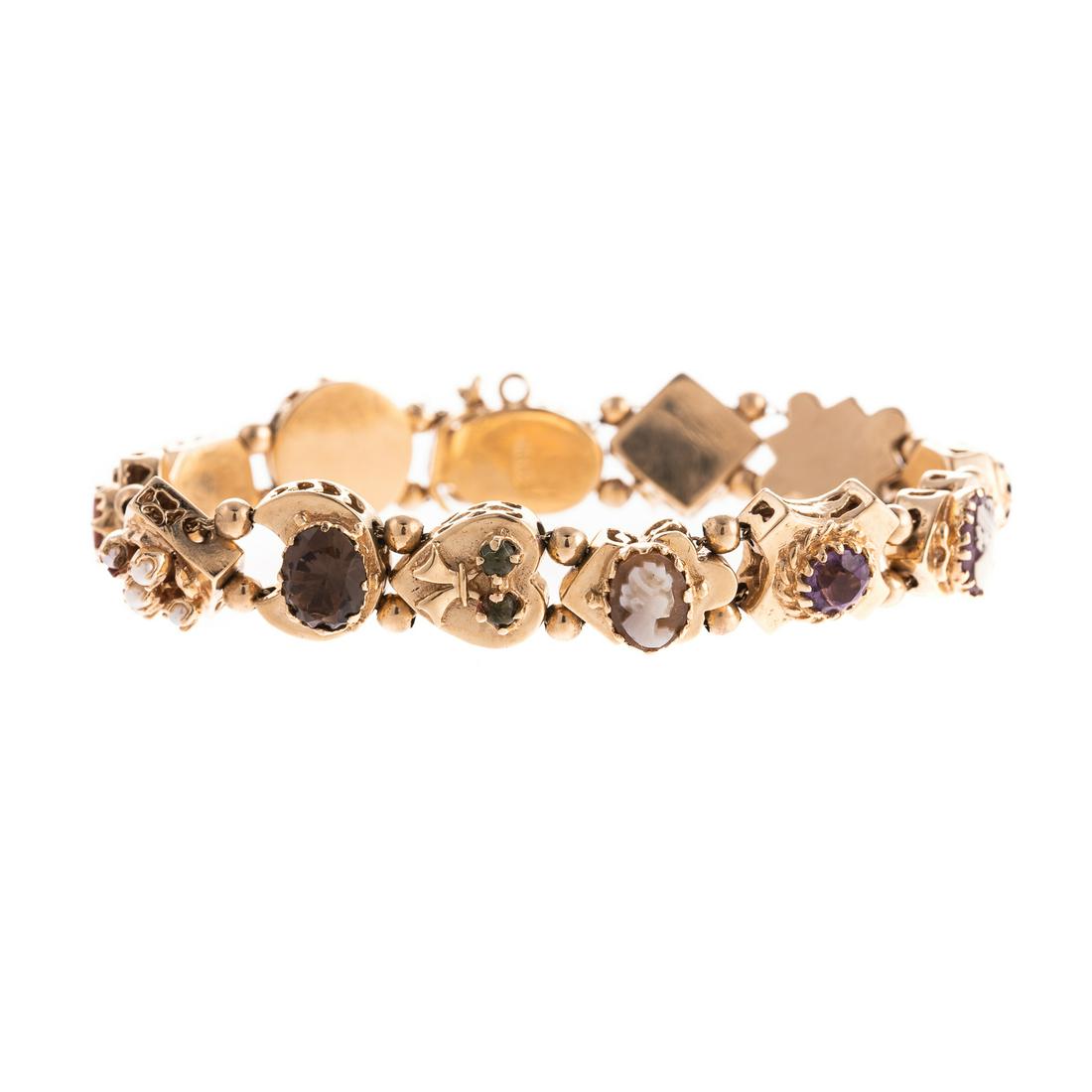 A Ladies Slide Bracelet in 14K (1 of 6)