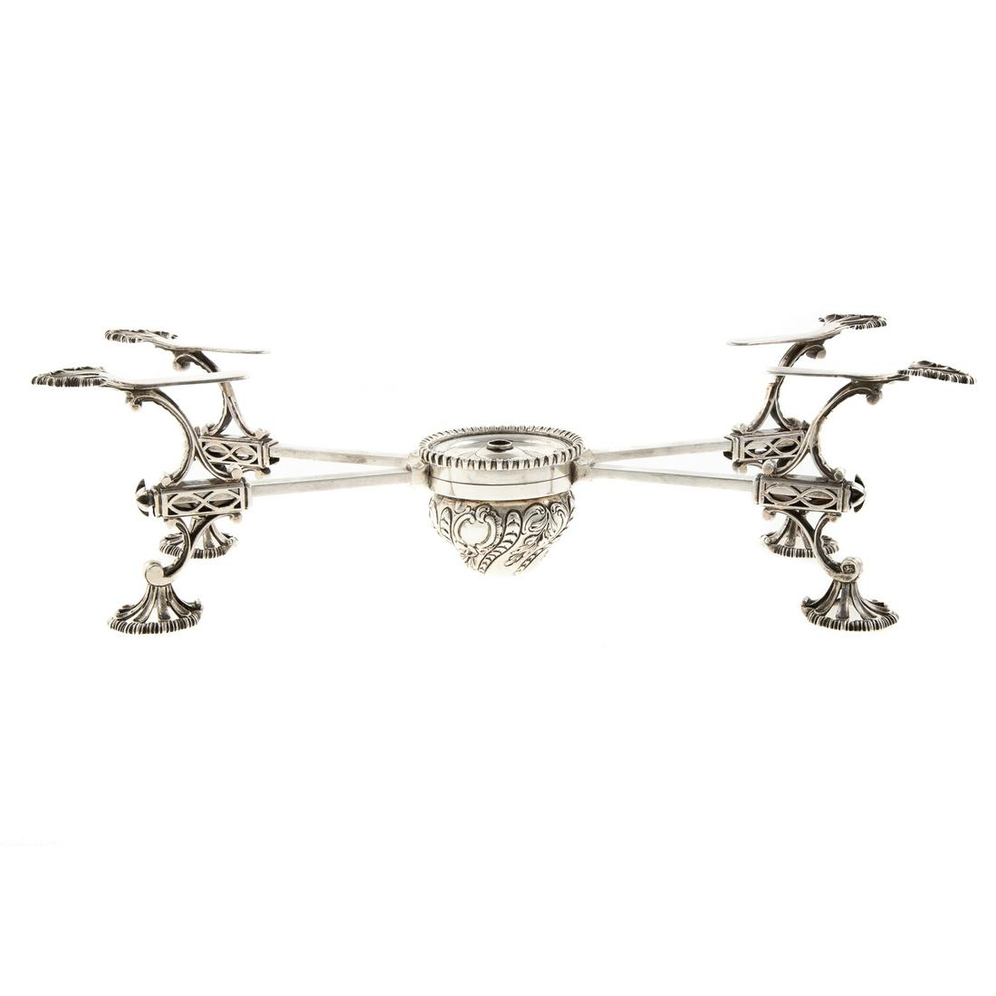 George III Silver Armorial Dish Cross (1 of 8)