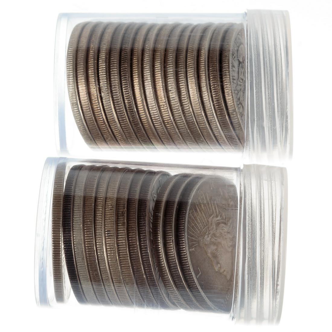 15 Morgan & 12 Peace Silver Dollars (1 of 5)