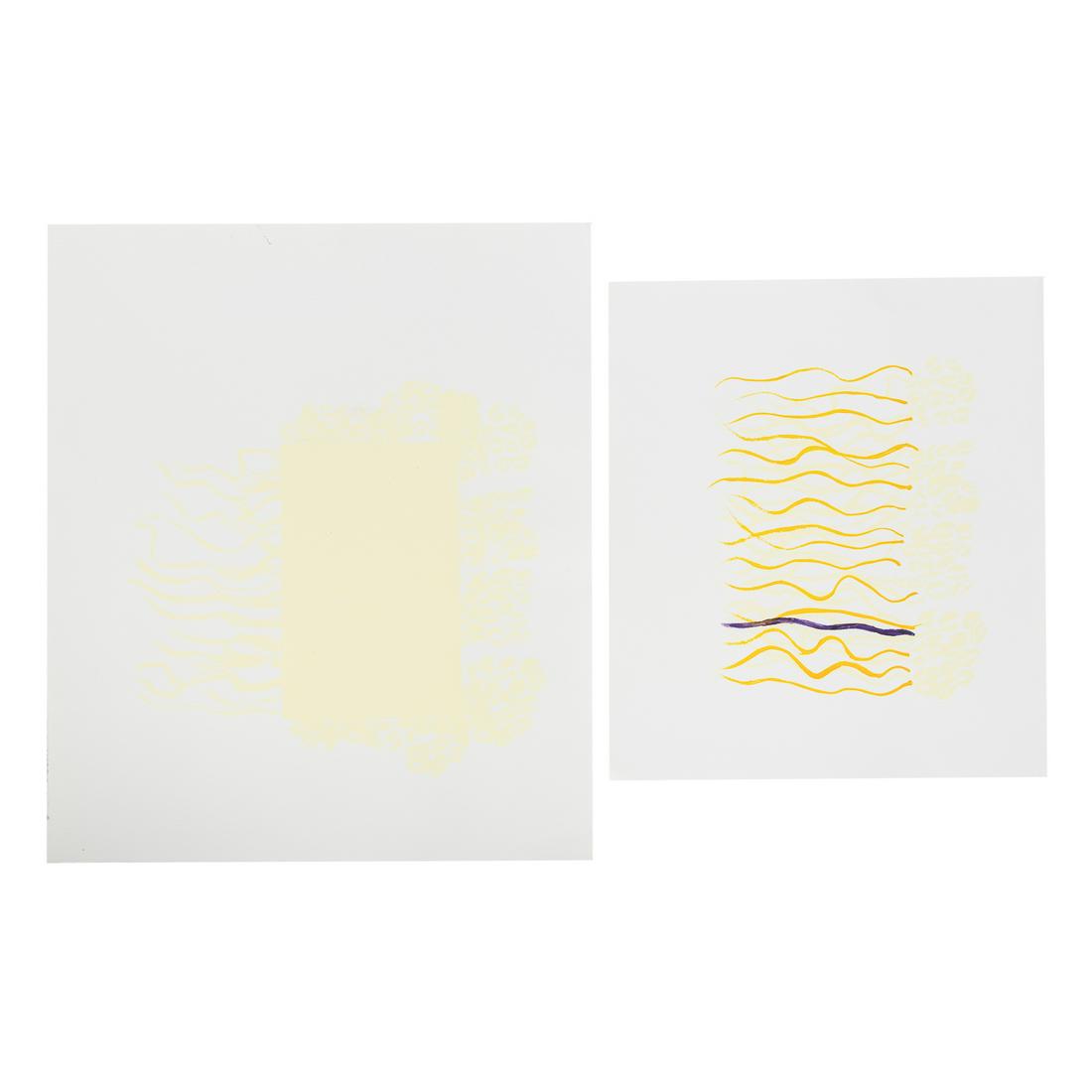 EJ Montgomery. Two Abstract Works on Paper (1 of 3)