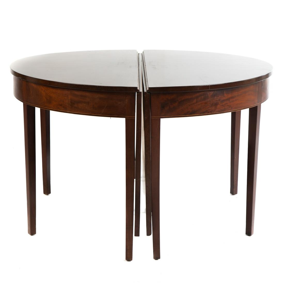 George III Mahogany Drop Leaf Dining Table (1 of 4)