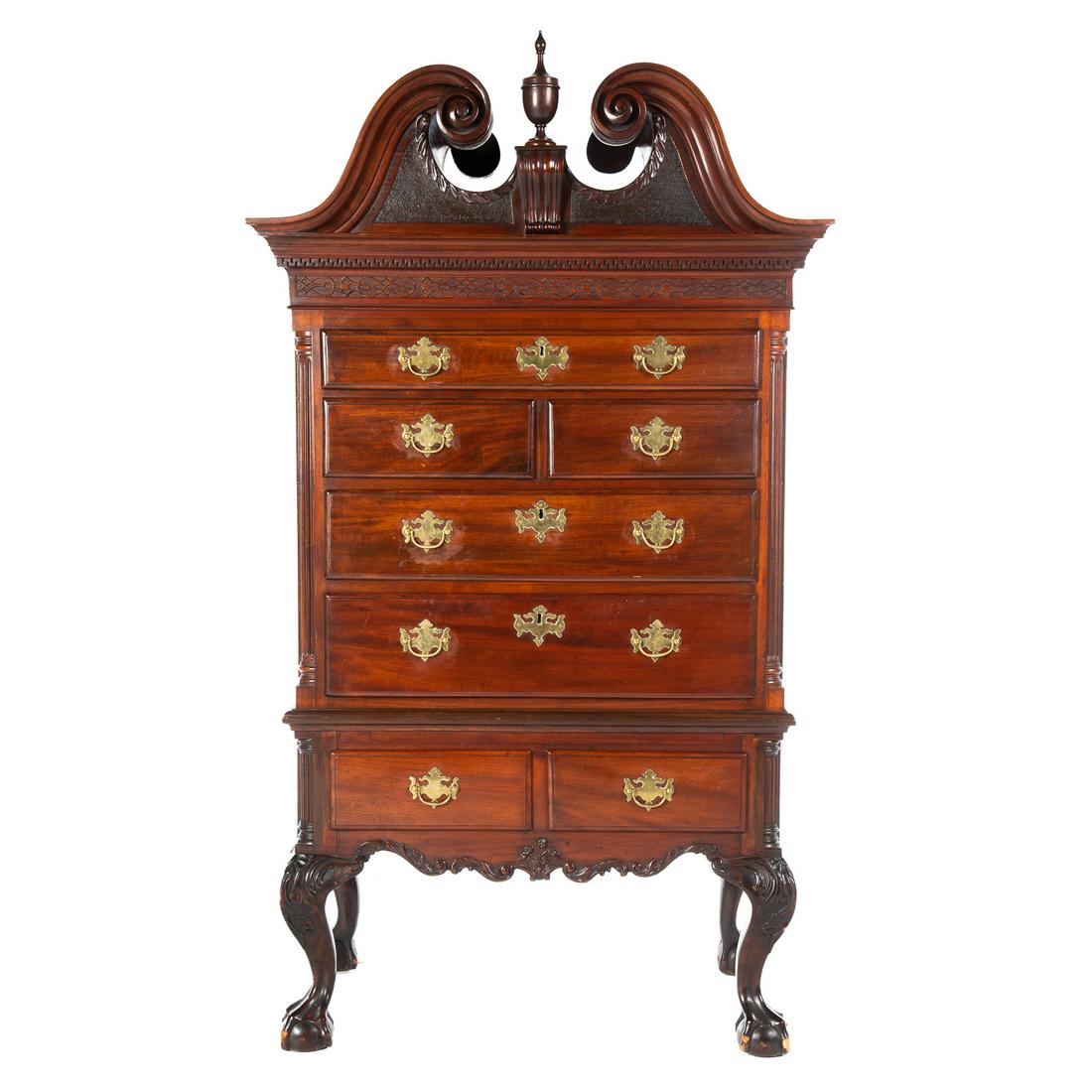 Cabinet-made Edwardian Mahogany Diminutive Highboy (1 of 6)