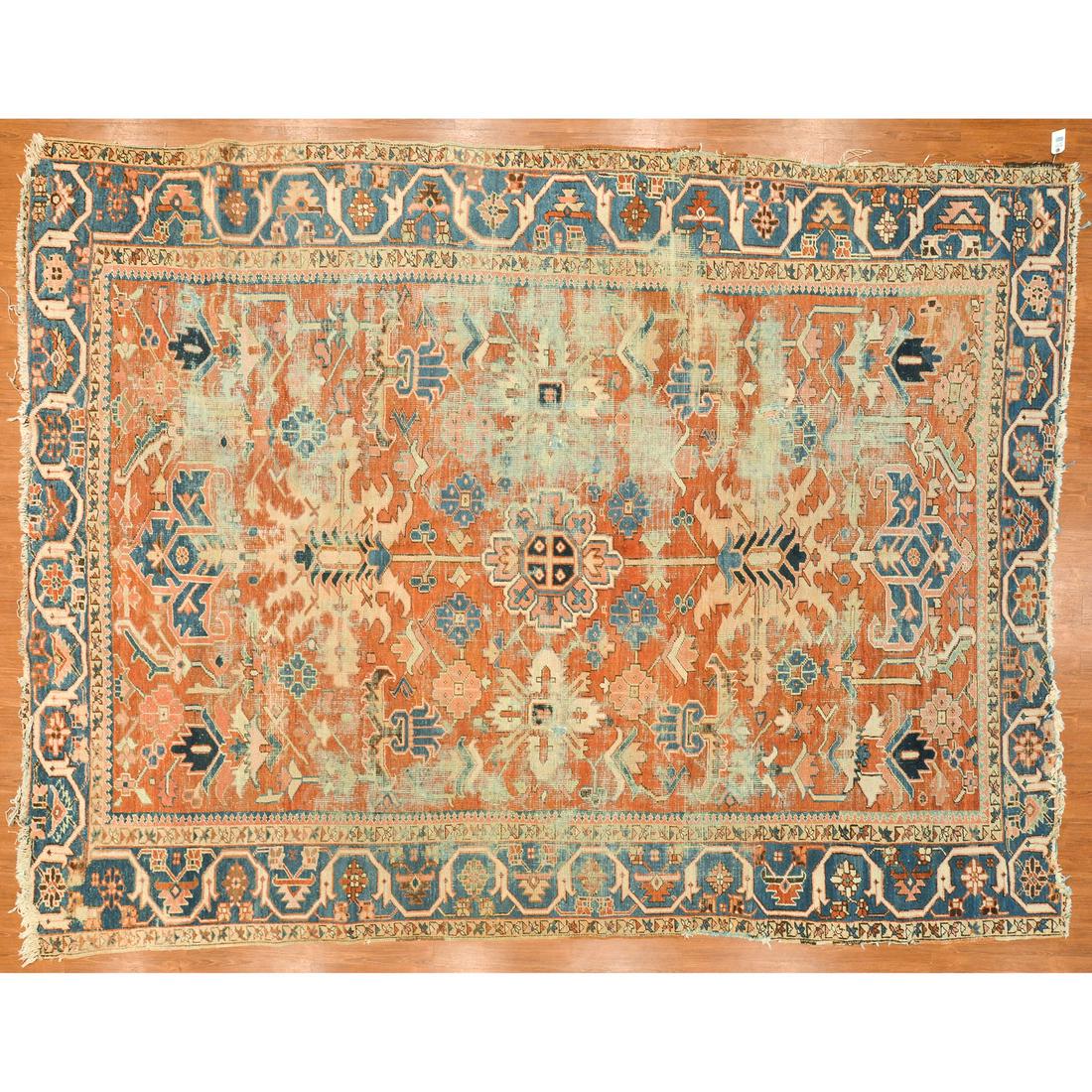 Antique Serapi Rug, Persia, 9.6 x 12.5: fourth quarter-19th century
