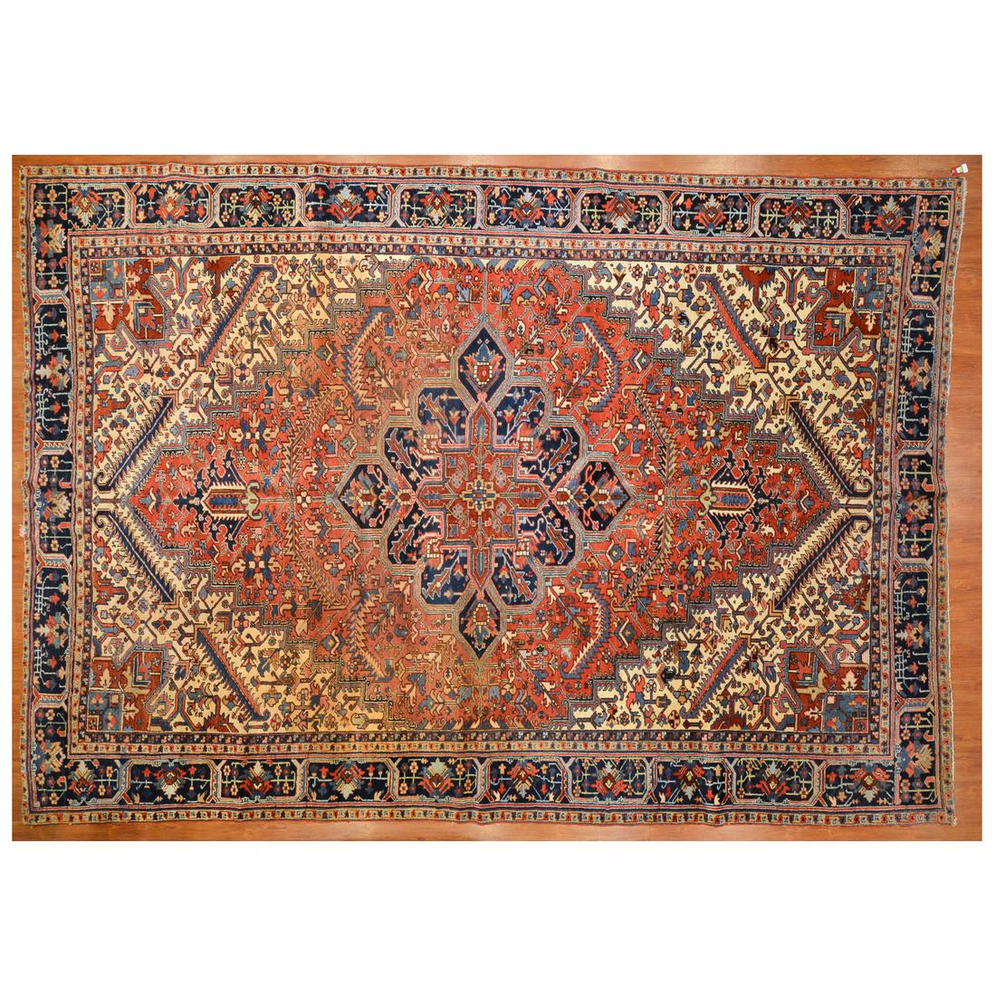 Semi-Antique Heriz Carpet, Persia, 10.9 x 15 (1 of 6)