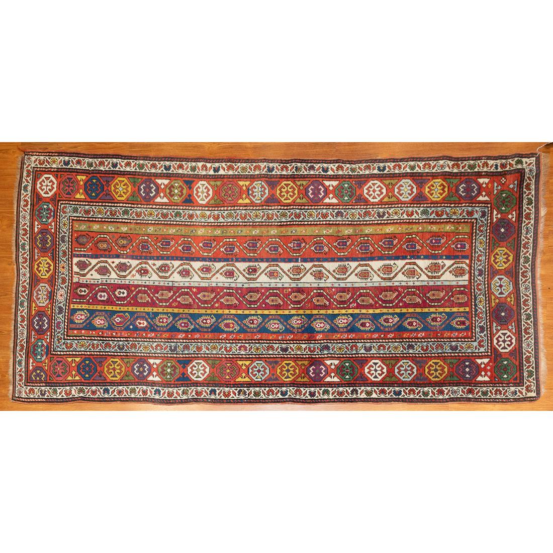 Antique Genje Rug, Caucasus, 3.8 x 7.7 (1 of 6)