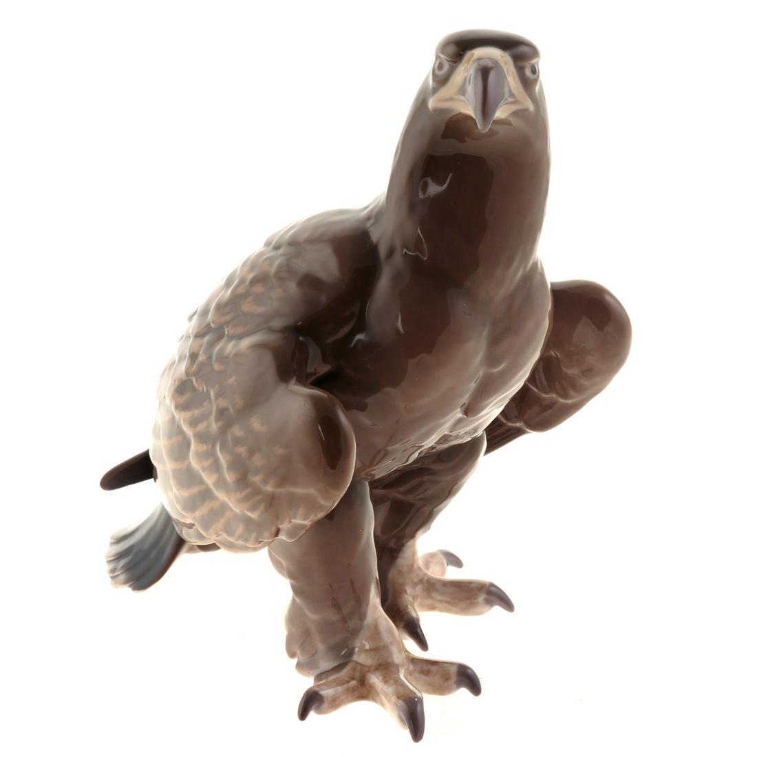 Bing & Grondahl Porcelain Golden Eagle: # 1925, 9 in. H.