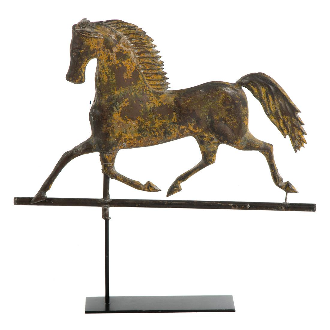 American Sheet Copper Prancing Horse Weather Vane (1 of 5)