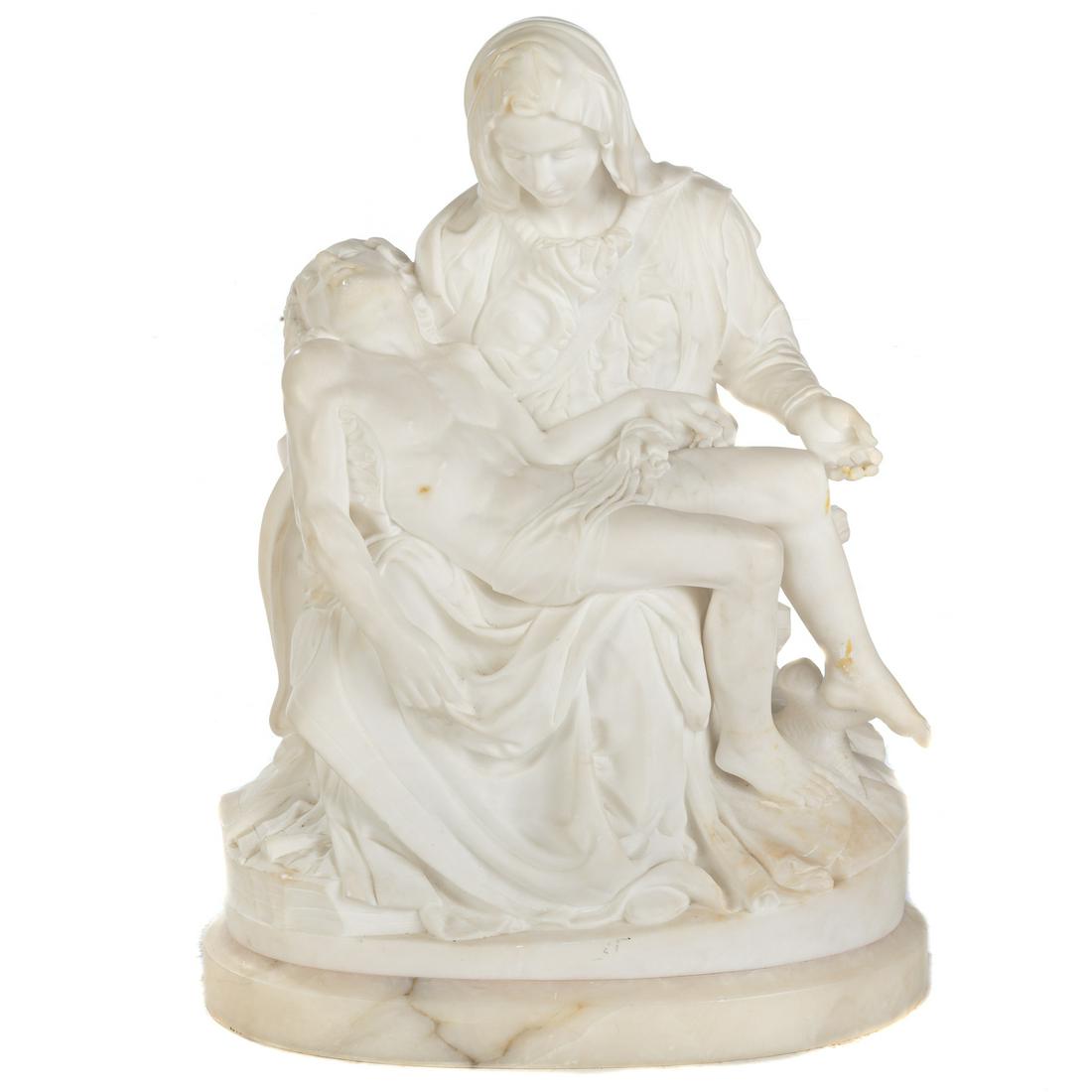 After Michelangelo, Pieta Marble Group (1 of 5)