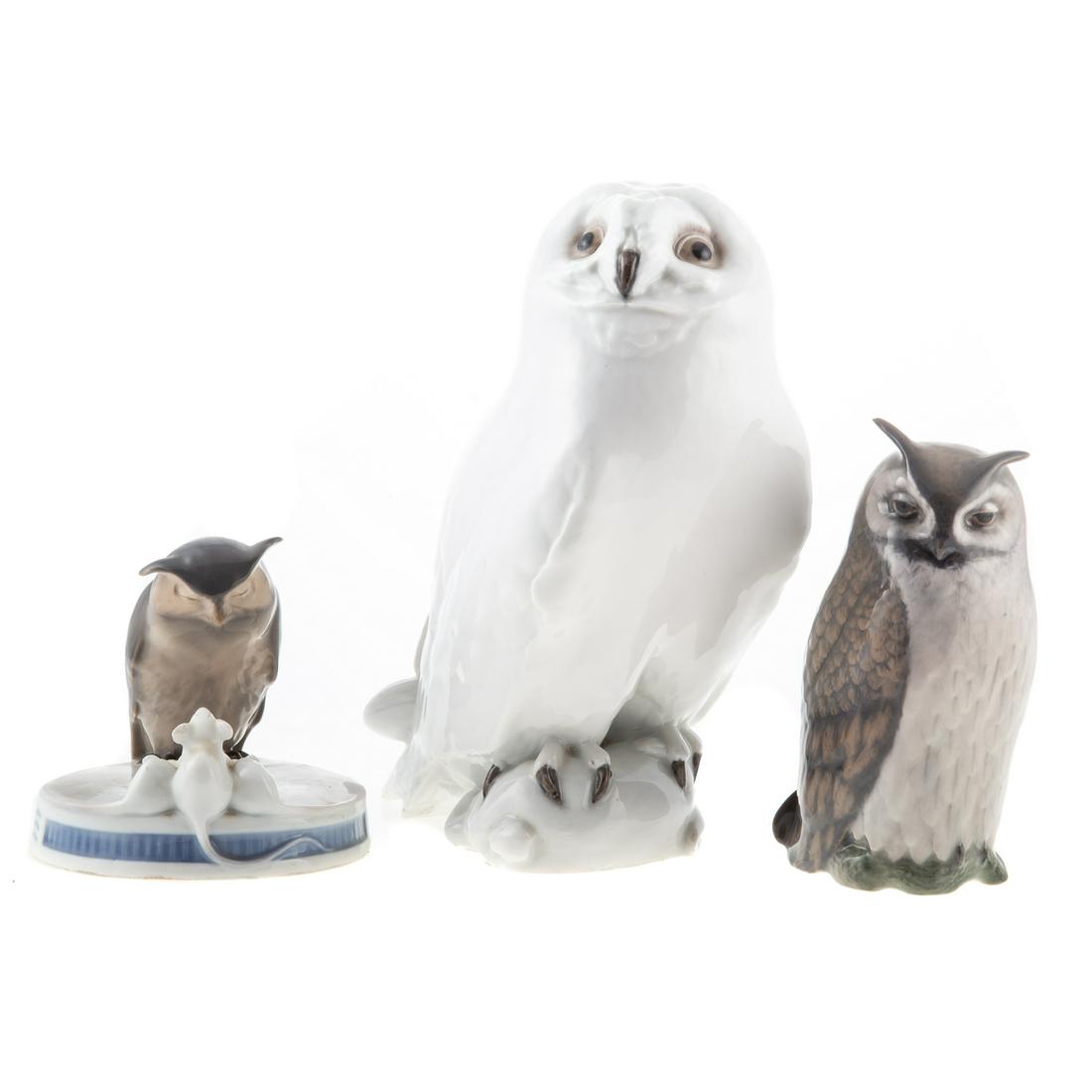 Three Royal Copenhagen Owls (1 of 5)