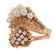 A Brutalist Diamond & Pearl Ring in 18K - 2