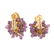 An 18K Amethyst & Aquamarine Necklace w/ Earrings - 5