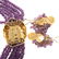 An 18K Amethyst & Aquamarine Necklace w/ Earrings - 6