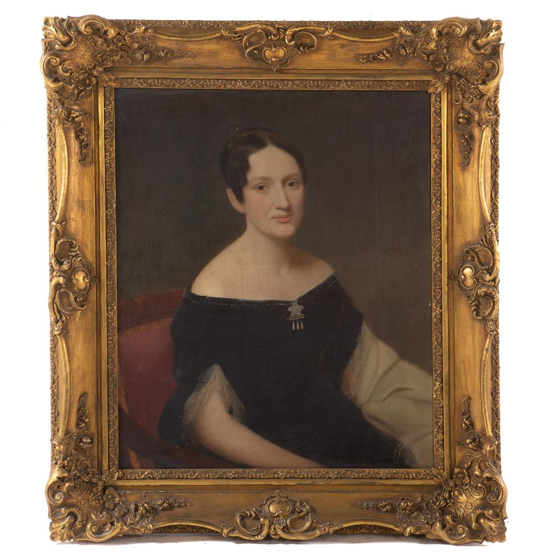 American School, 19th c. Portrait Of A Lady (1 of 4)