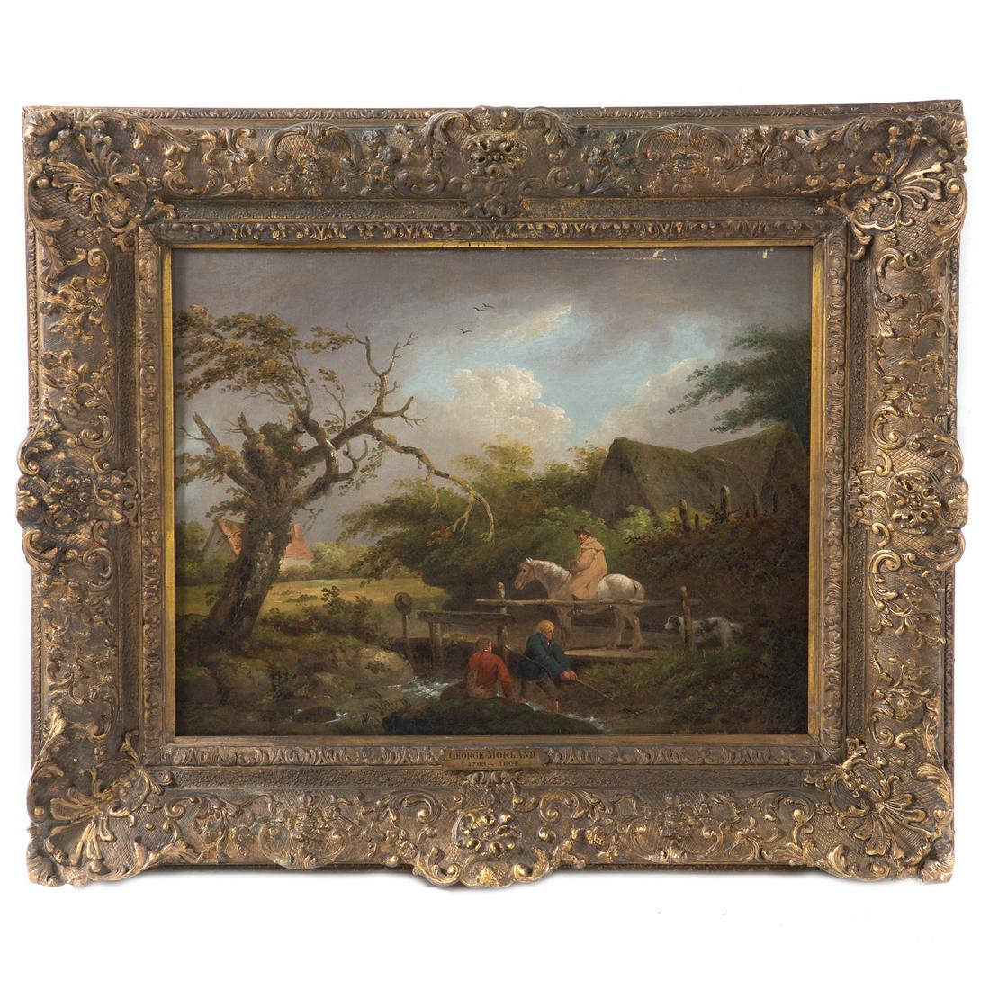 George Morland. "A Hunter And Two Fishermen" (1 of 5)