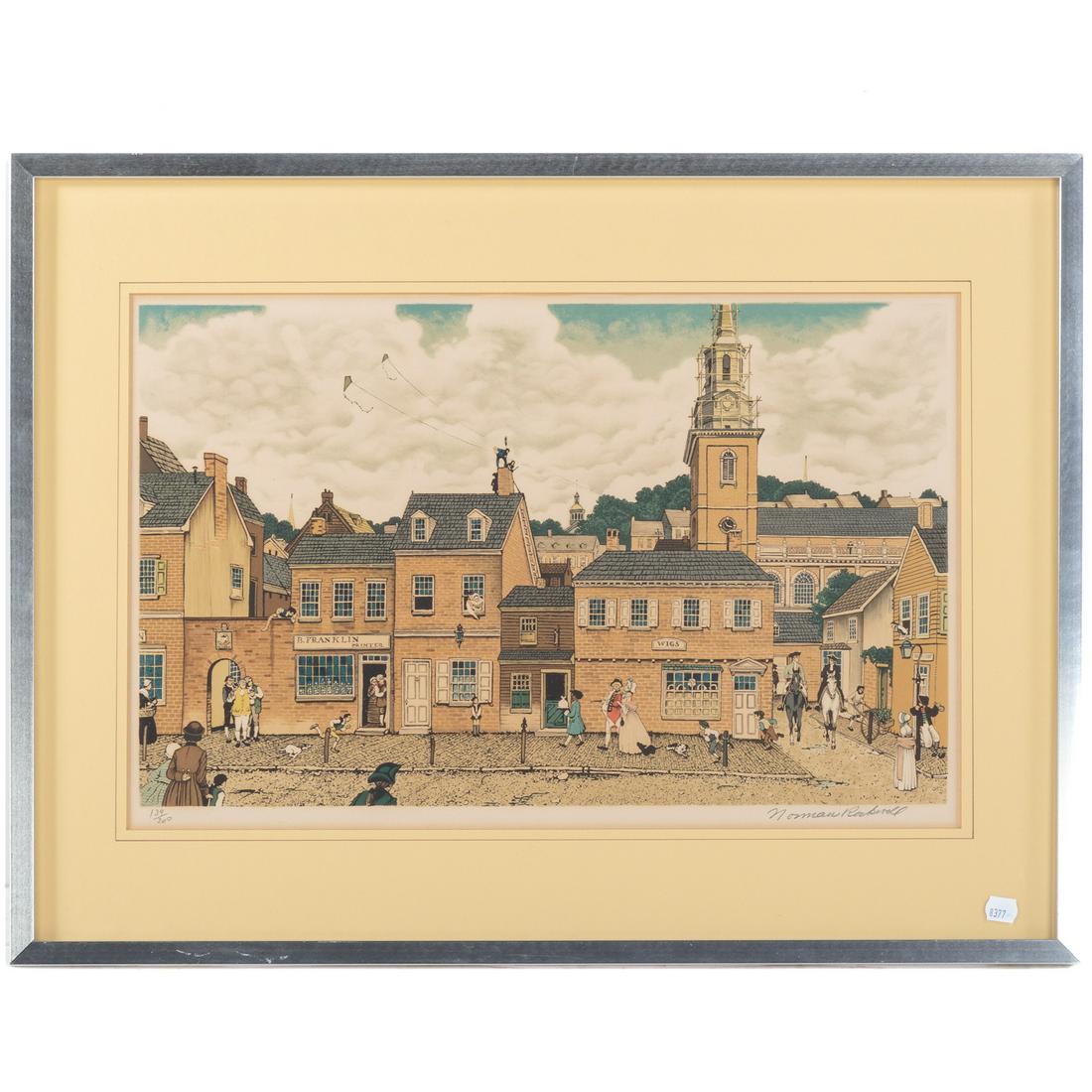 Norman Rockwell. "Colonial Philadelphia" (1 of 4)