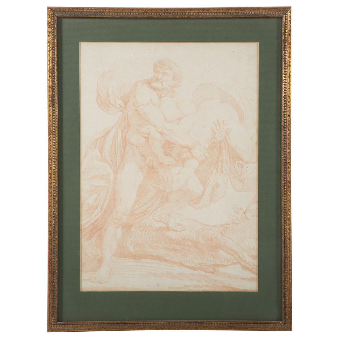 Italian School, 17th/18th c. Hercules & Diomedes (1 of 3)