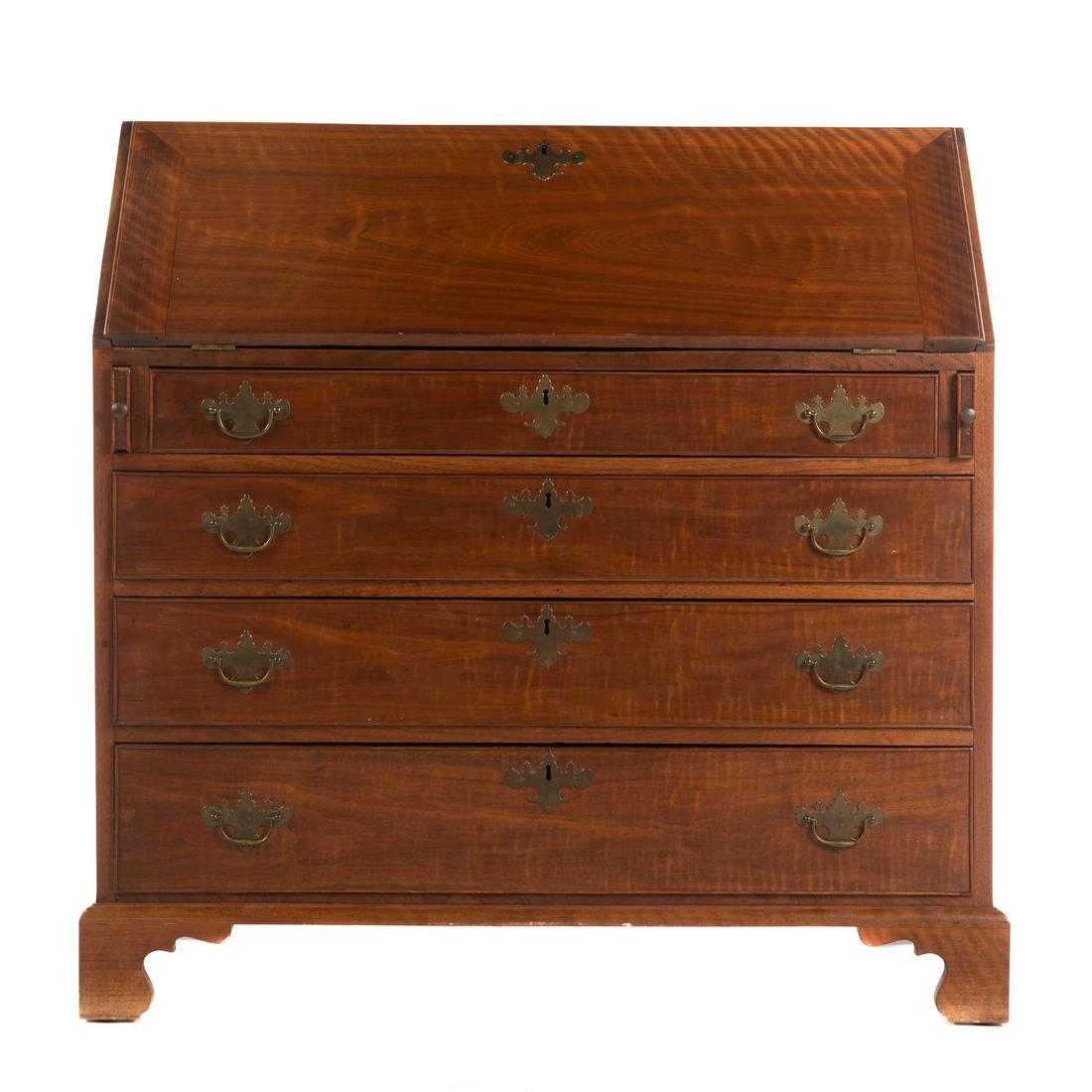 Federal Walnut Slant Front Desk (1 of 8)