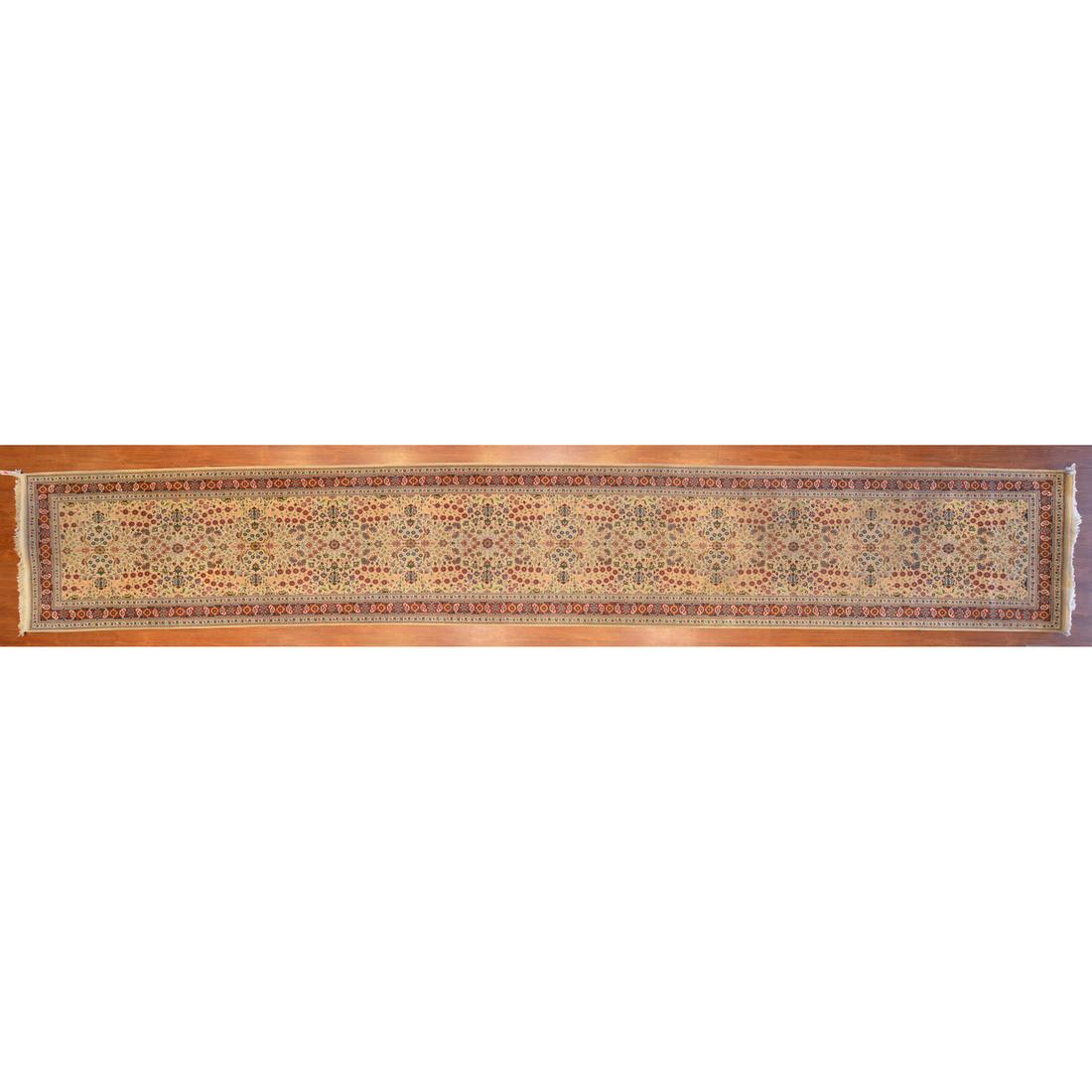 Turkish Hereke Runner, 3.3 x 20.6 (1 of 6)