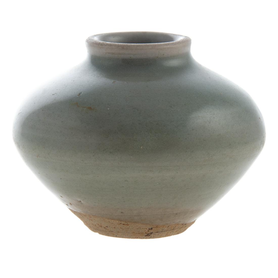 Asian Archaic Chinese Celadon Porcelain Jarlet (1 of 7)