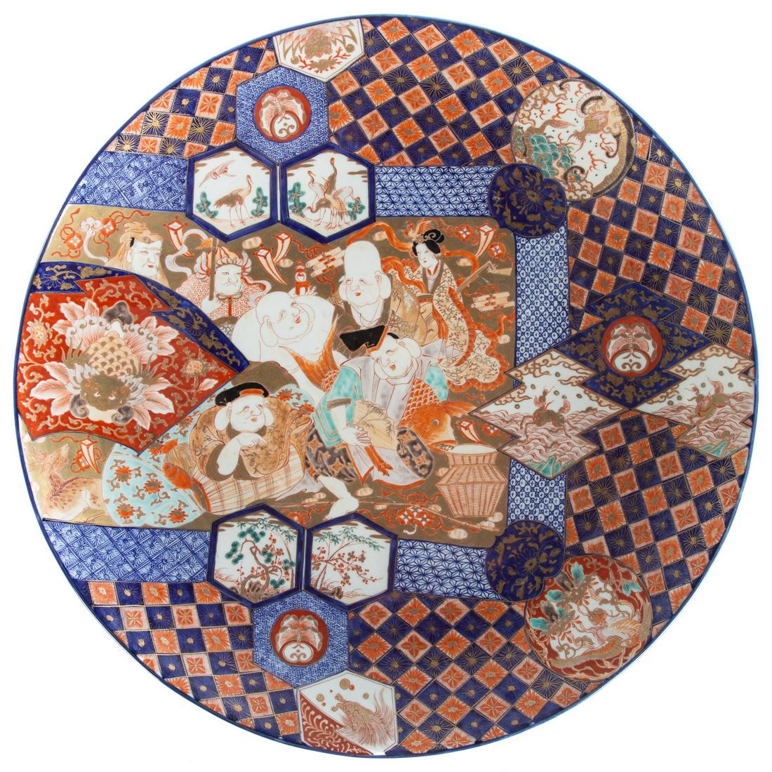 Large Japanese Imari Charger (1 of 6)