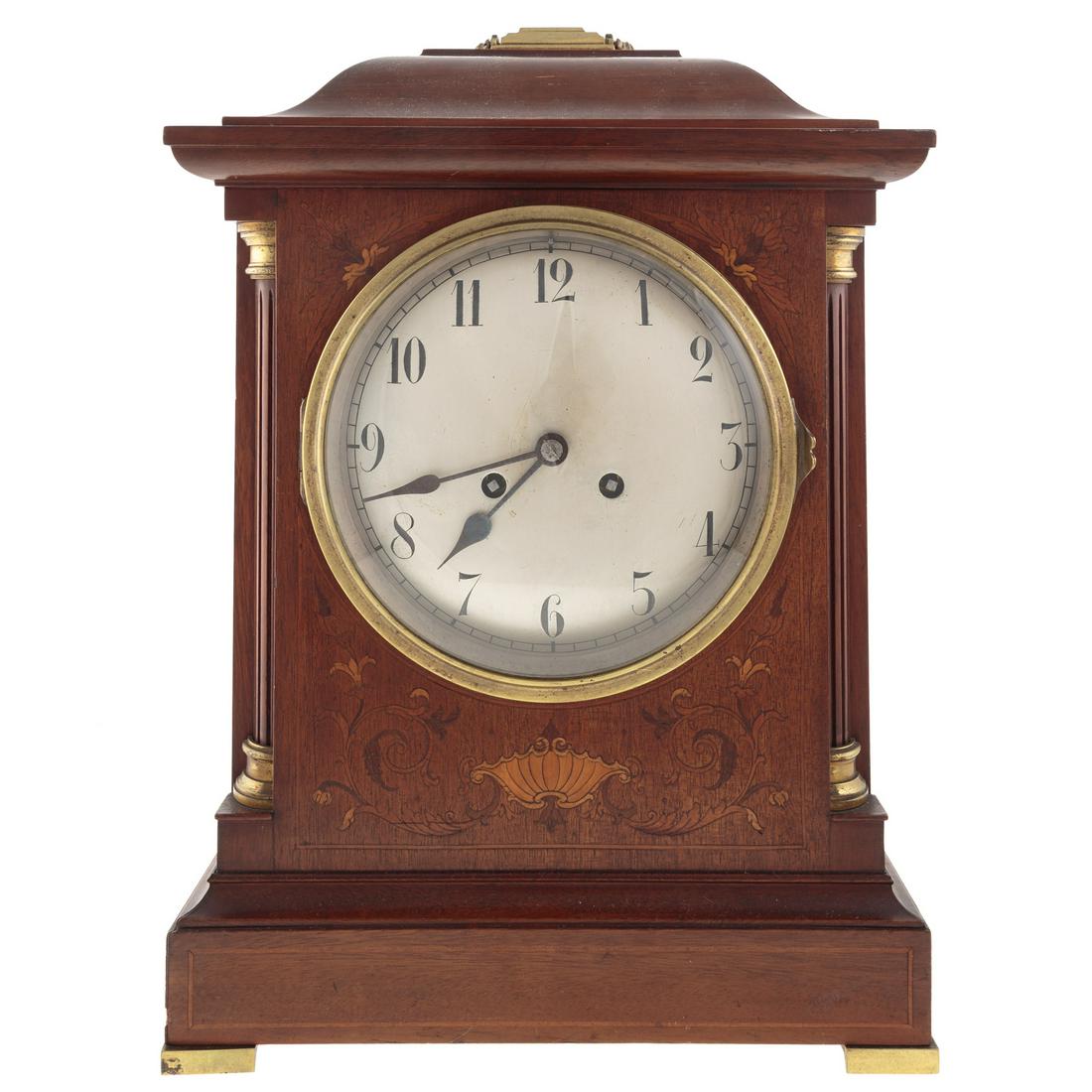 Georgian Style Inlaid Mahogany Bracket Clock (1 of 7)
