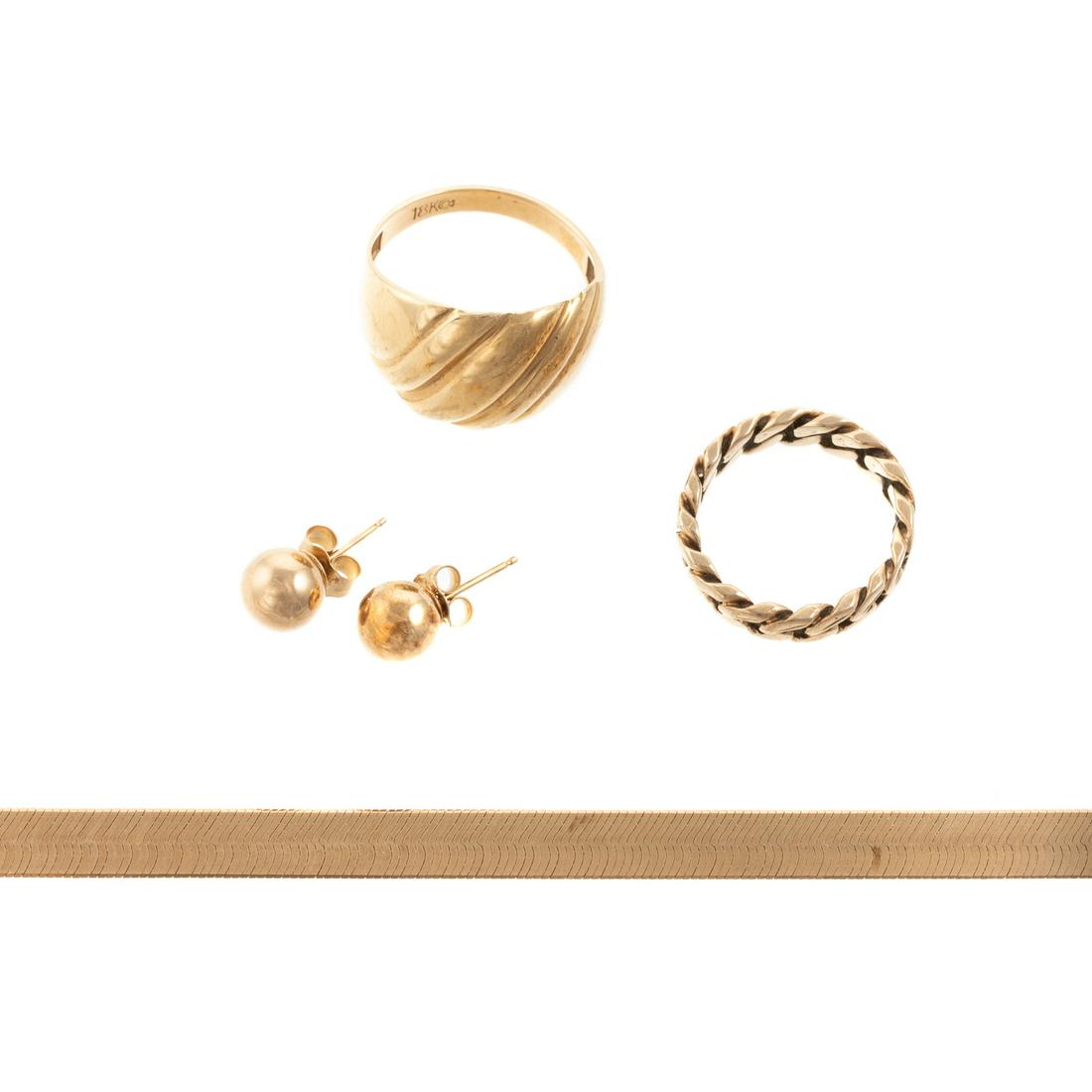 A Collection of Gold Jewelry in 18K & 14K (1 of 6)