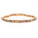 A Multi Colored Gemstone & Diamond Bracelet in 14K