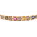 A Multi Colored Gemstone & Diamond Bracelet in 14K - 4