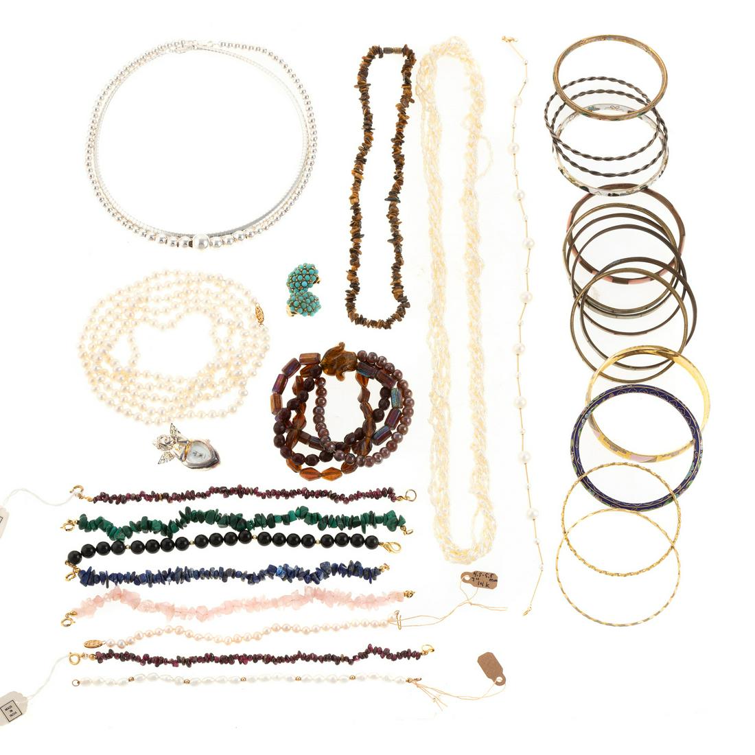 An Assortment of Pearl & Gemstone Jewelry (1 of 5)