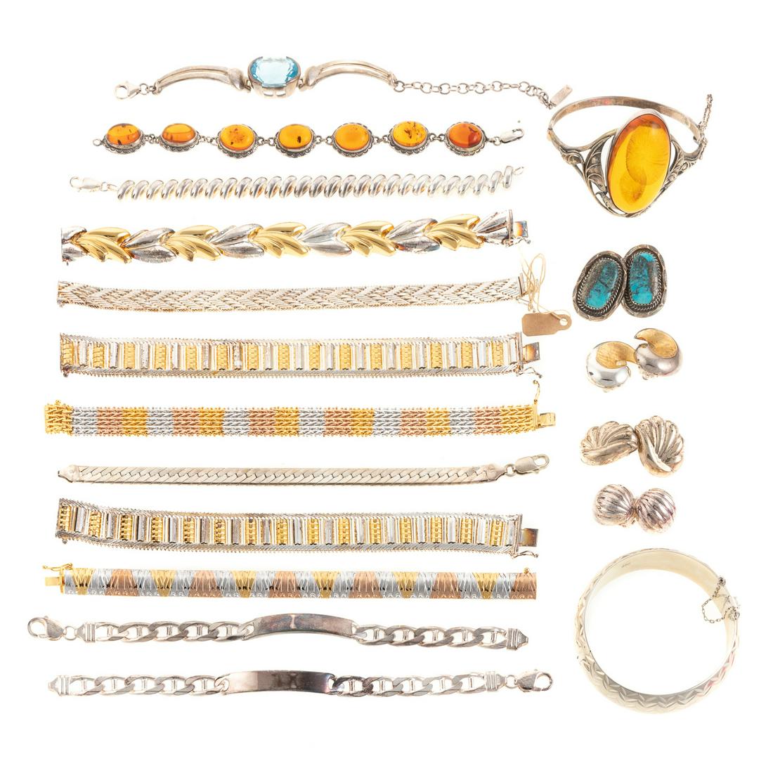 A Collection of Sterling Vermeil Jewelry (1 of 8)