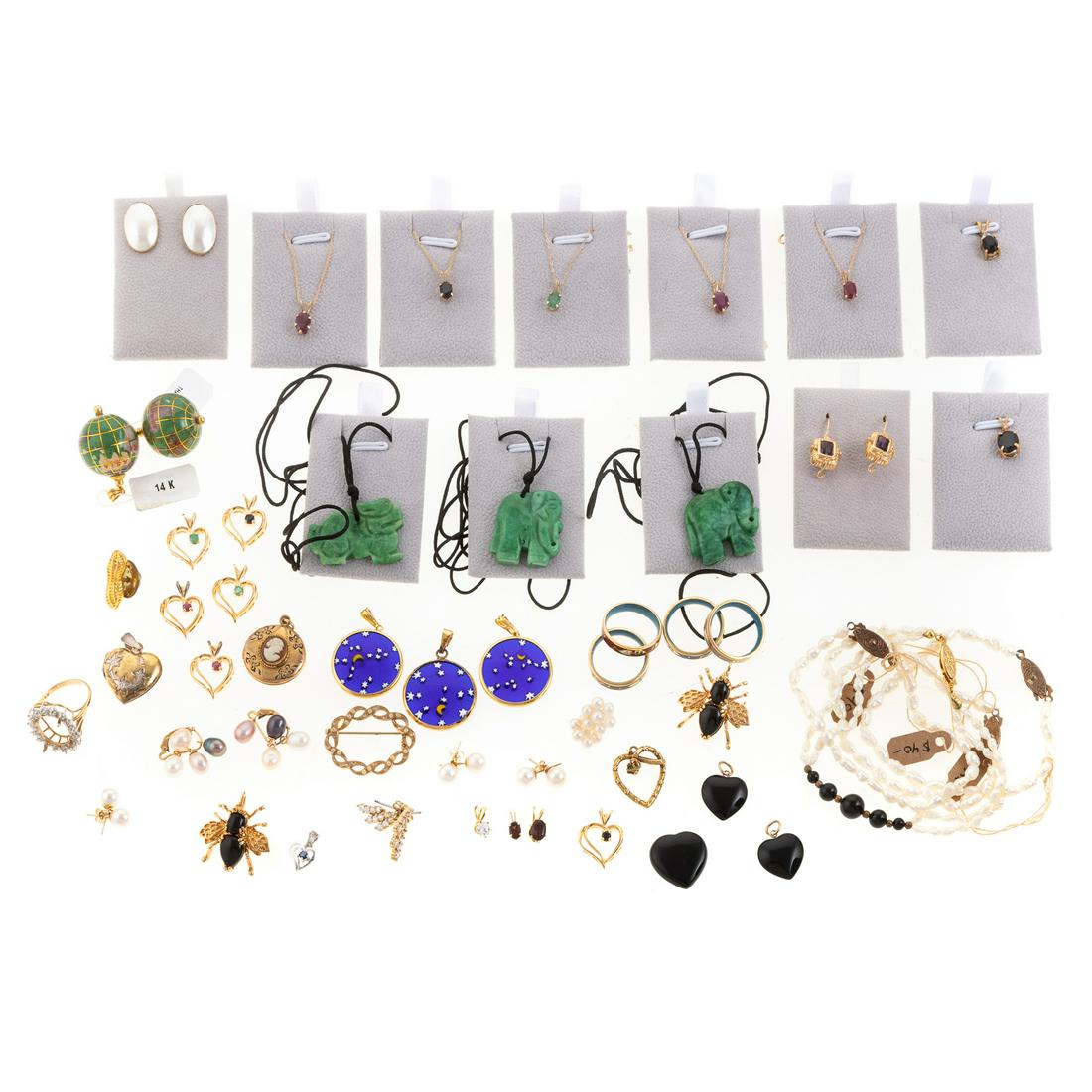 A Collection of 14K & Vermeil Jewelry (1 of 8)