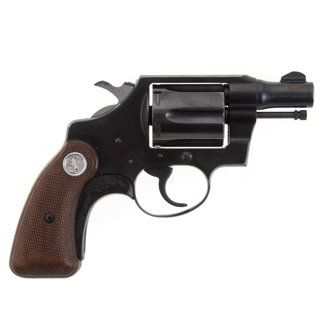 Colt Detective Special Revolver: 38 spec. cal, comes with original box and papers, functions. 2" barrel, serial # 734679, functions.