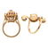 A Ruby & Diamond Ring & Opal Ring in 14K - 5