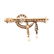 An 18K Antique Diamond, Ruby & Sapphire Brooch - 4