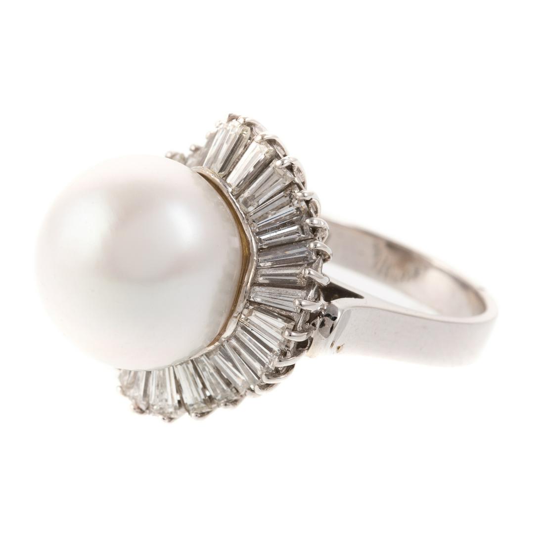 A South Sea Pearl & Diamond Ring in 14K (1 of 5)