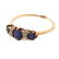 A Diamond Solitaire & Diamond Sapphire Band - 2