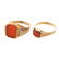 Antique 14K Hampden Pocket Watch & Carnelian Rings - 8