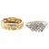 A Collection of Gold, Diamond & Blue Topaz Rings - 2