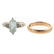 A Collection of Gold, Diamond & Blue Topaz Rings - 3